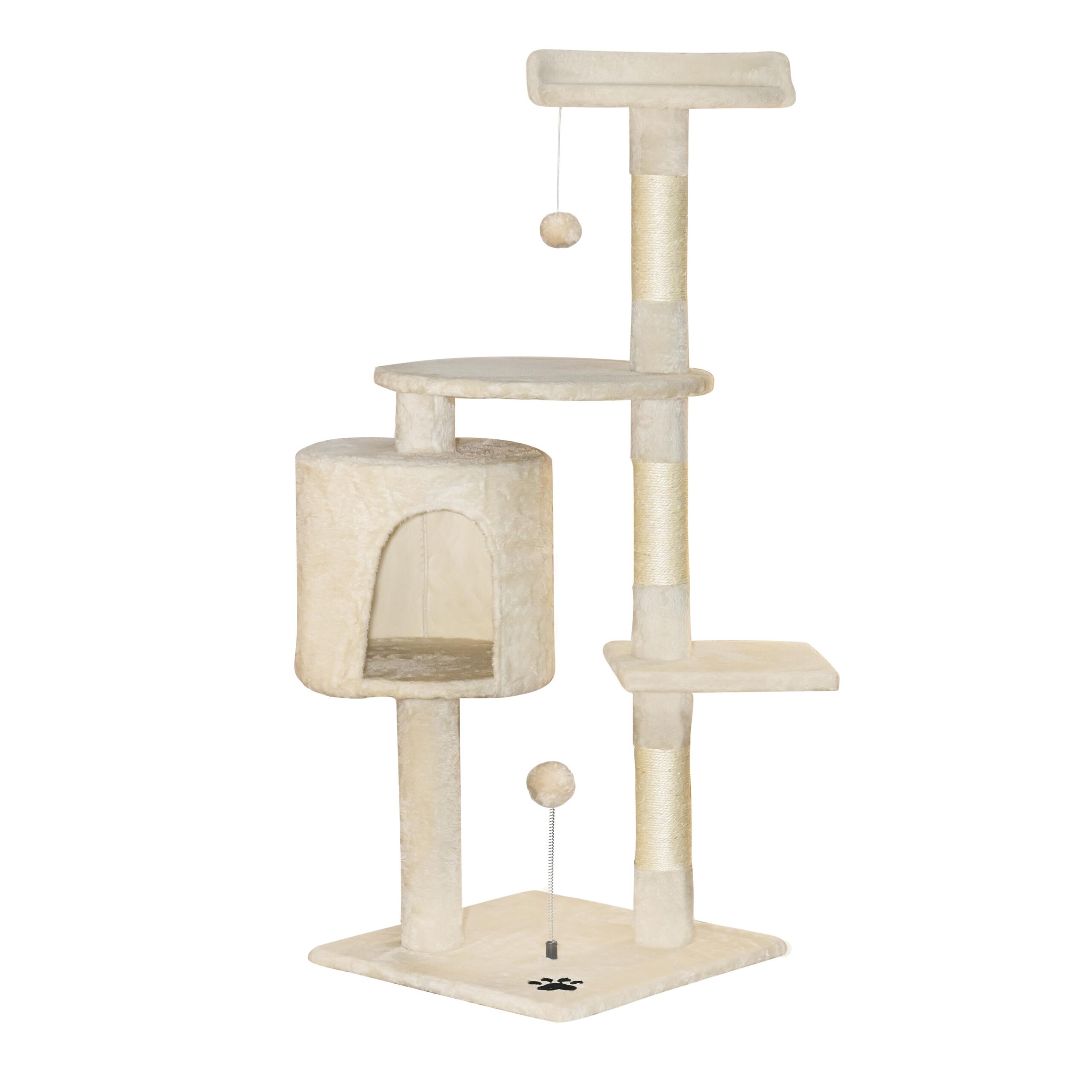 Drapak dla kota beżowy 116 cm Drapak dla kota beżowy 116 cm