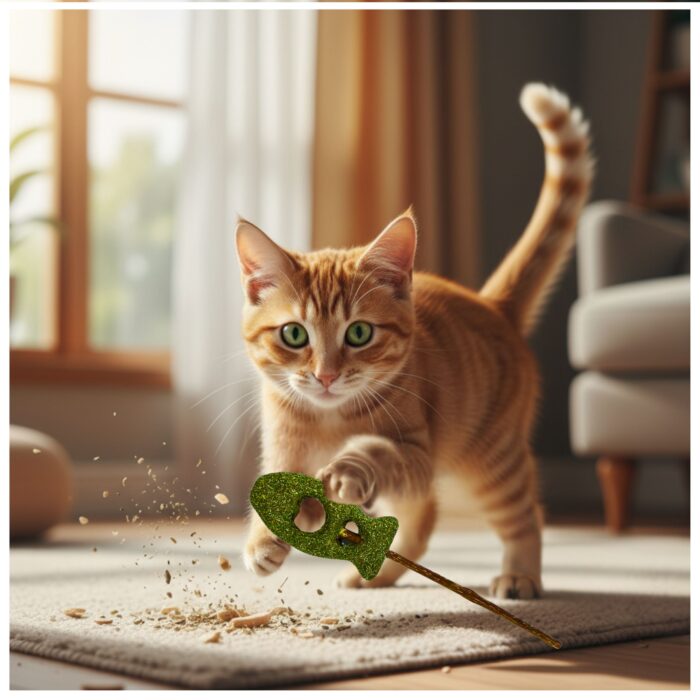 Rybka Patyk matatabi dla kota