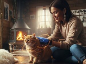 rekawica do czesania kota